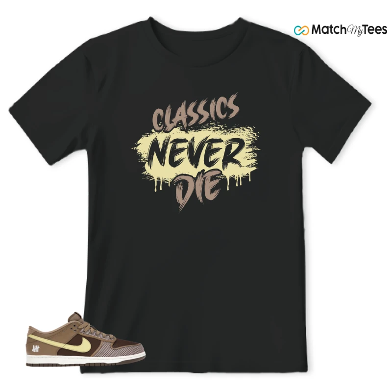 NIKE DUNK LOW UNDEFEATED CANTEEN DUNK VS. AF1 PACK SNEAKER Matching Tees t-shirt