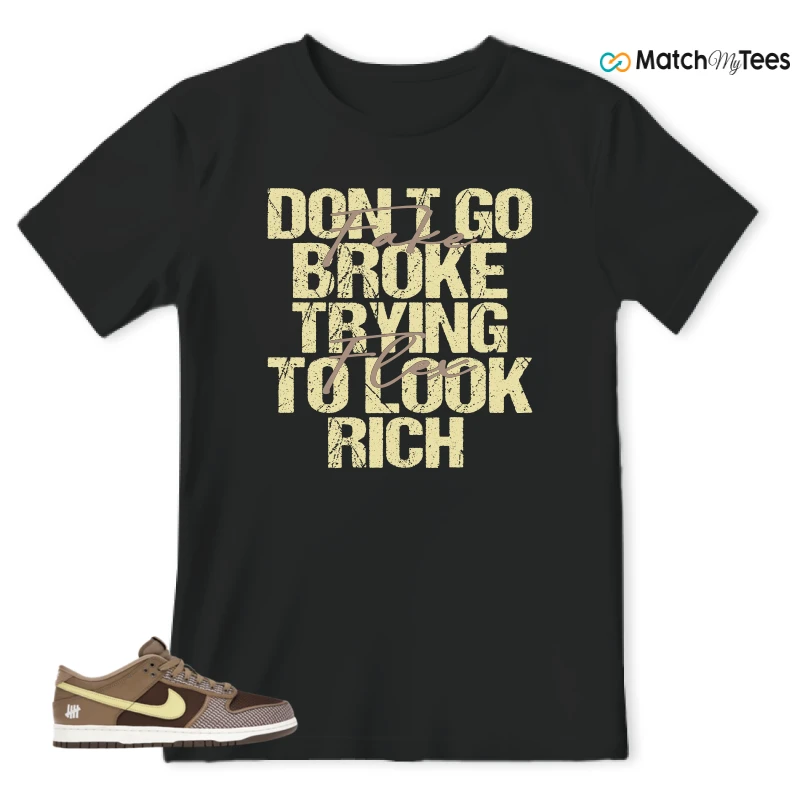 NIKE DUNK LOW UNDEFEATED CANTEEN DUNK VS. AF1 PACK SNEAKER Matching Tees t-shirt