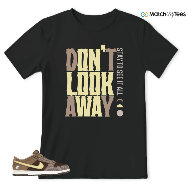 NIKE DUNK LOW UNDEFEATED CANTEEN DUNK VS. AF1 PACK SNEAKER Matching Tees t-shirt