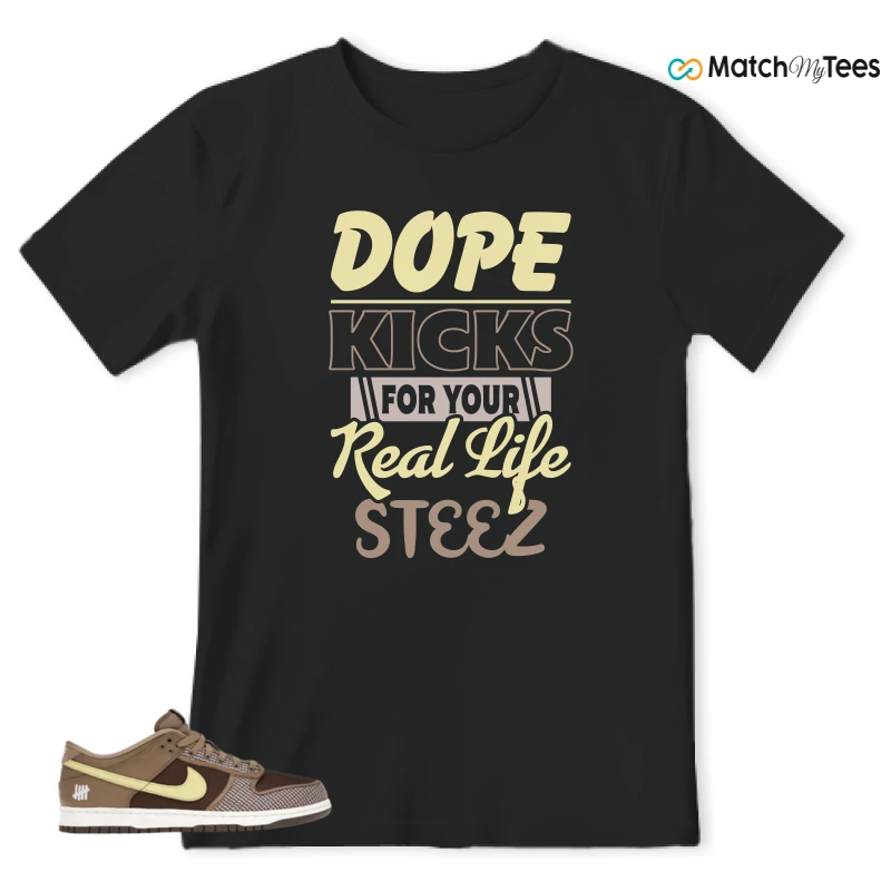 NIKE DUNK LOW UNDEFEATED CANTEEN DUNK VS. AF1 PACK SNEAKER Matching Tees t-shirt