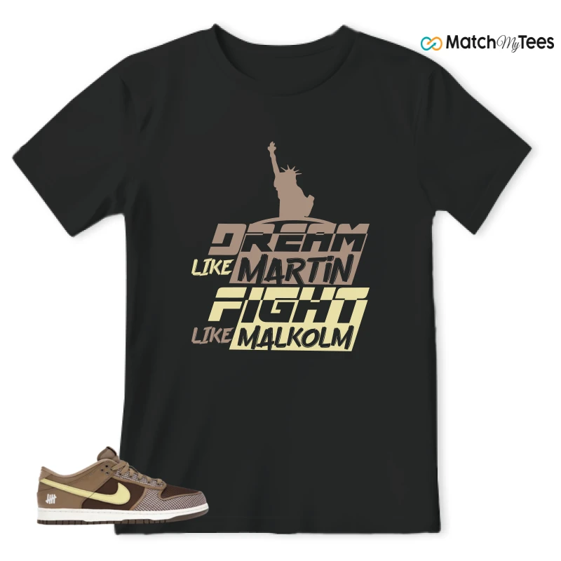 NIKE DUNK LOW UNDEFEATED CANTEEN DUNK VS. AF1 PACK SNEAKER Matching Tees t-shirt