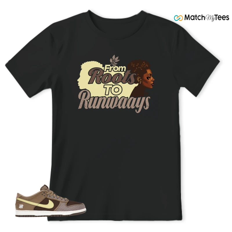 NIKE DUNK LOW UNDEFEATED CANTEEN DUNK VS. AF1 PACK SNEAKER Matching Tees t-shirt