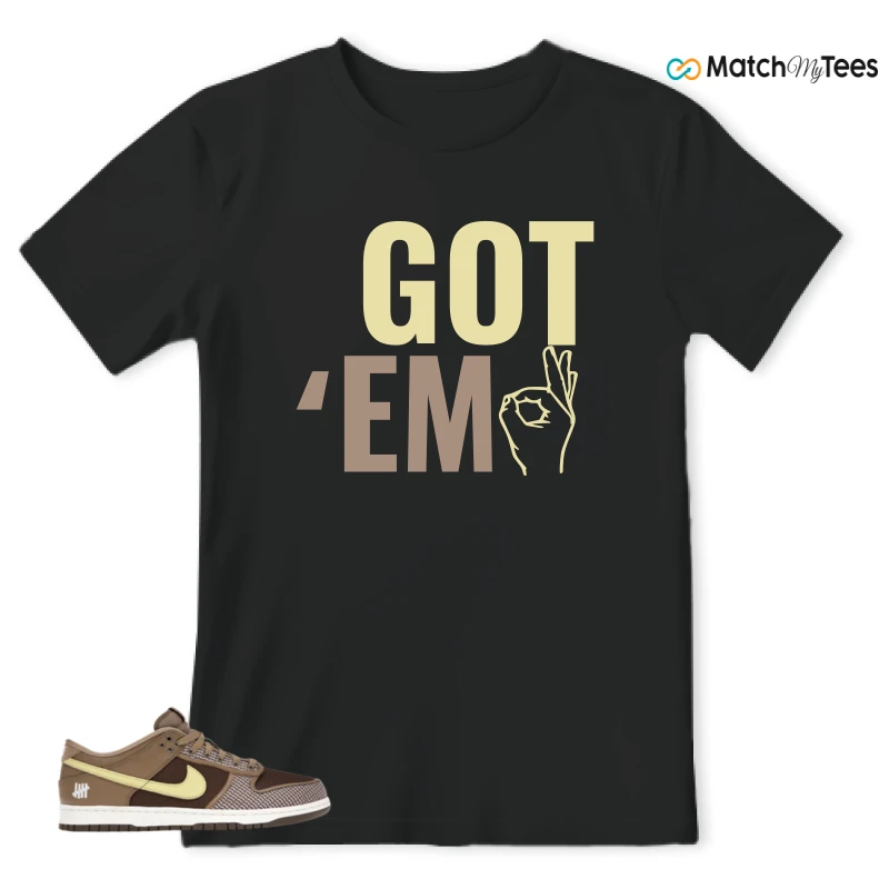 NIKE DUNK LOW UNDEFEATED CANTEEN DUNK VS. AF1 PACK SNEAKER Matching Tees t-shirt