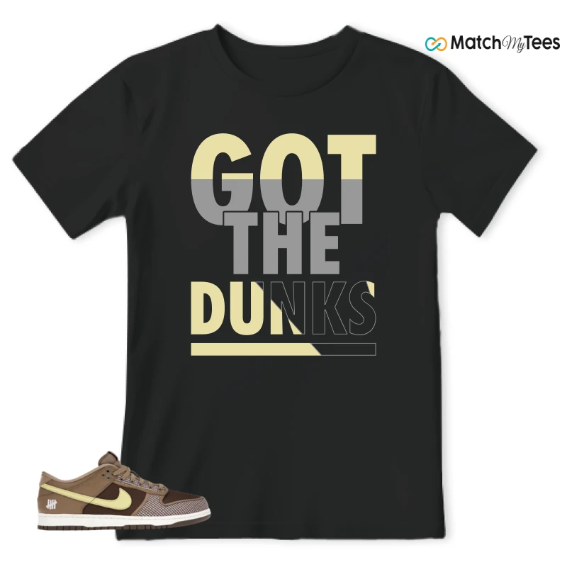 NIKE DUNK LOW UNDEFEATED CANTEEN DUNK VS. AF1 PACK SNEAKER Matching Tees t-shirt