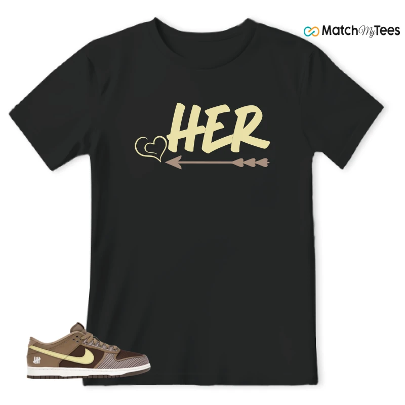 NIKE DUNK LOW UNDEFEATED CANTEEN DUNK VS. AF1 PACK SNEAKER Matching Tees t-shirt