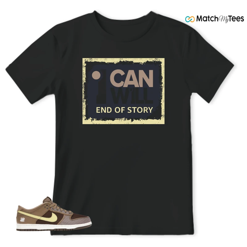NIKE DUNK LOW UNDEFEATED CANTEEN DUNK VS. AF1 PACK SNEAKER Matching Tees t-shirt