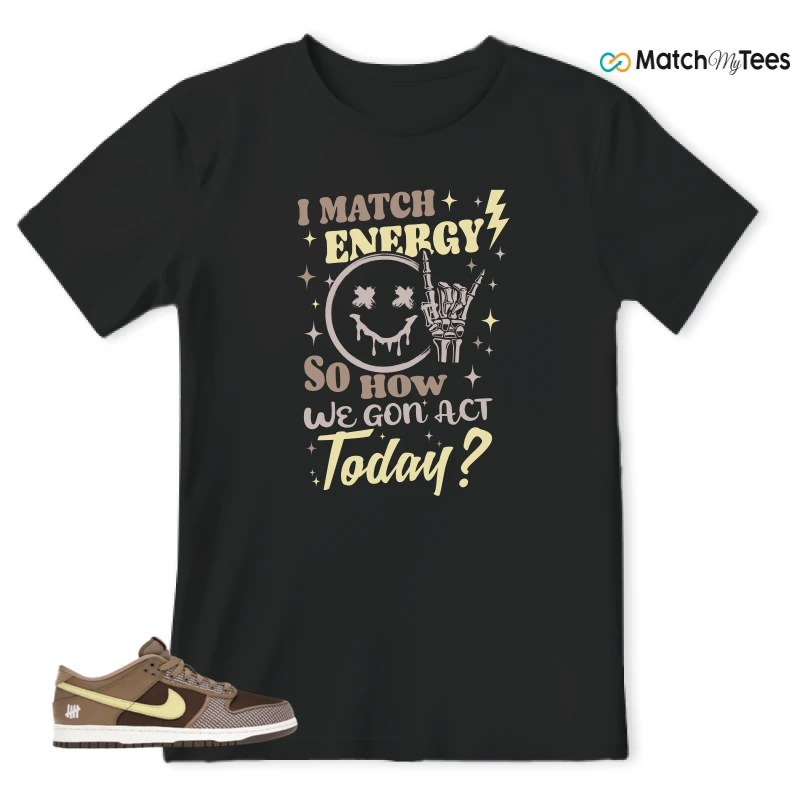 NIKE DUNK LOW UNDEFEATED CANTEEN DUNK VS. AF1 PACK SNEAKER Matching Tees t-shirt
