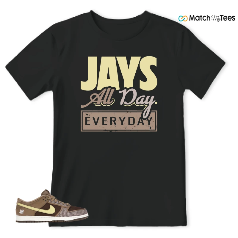 NIKE DUNK LOW UNDEFEATED CANTEEN DUNK VS. AF1 PACK SNEAKER Matching Tees t-shirt