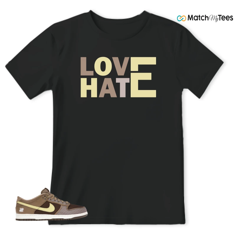 NIKE DUNK LOW UNDEFEATED CANTEEN DUNK VS. AF1 PACK SNEAKER Matching Tees t-shirt