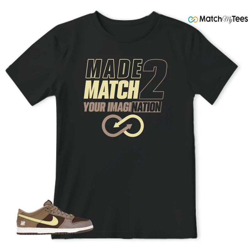 NIKE DUNK LOW UNDEFEATED CANTEEN DUNK VS. AF1 PACK SNEAKER Matching Tees t-shirt