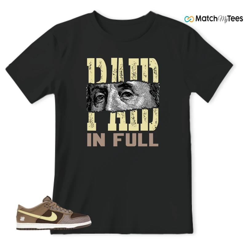 NIKE DUNK LOW UNDEFEATED CANTEEN DUNK VS. AF1 PACK SNEAKER Matching Tees t-shirt