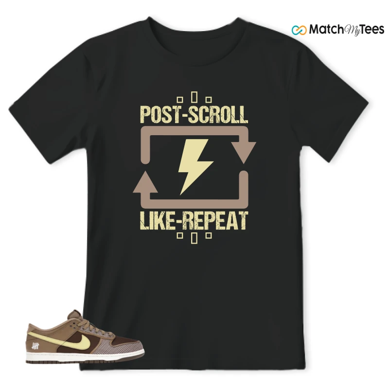 NIKE DUNK LOW UNDEFEATED CANTEEN DUNK VS. AF1 PACK SNEAKER Matching Tees t-shirt