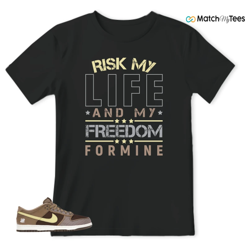 NIKE DUNK LOW UNDEFEATED CANTEEN DUNK VS. AF1 PACK SNEAKER Matching Tees t-shirt