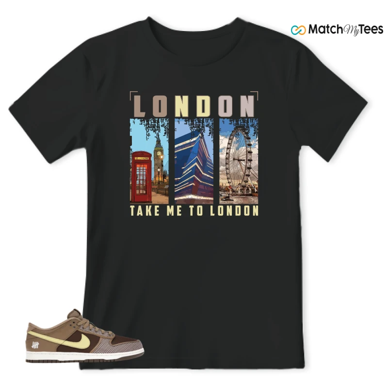 NIKE DUNK LOW UNDEFEATED CANTEEN DUNK VS. AF1 PACK SNEAKER Matching Tees t-shirt