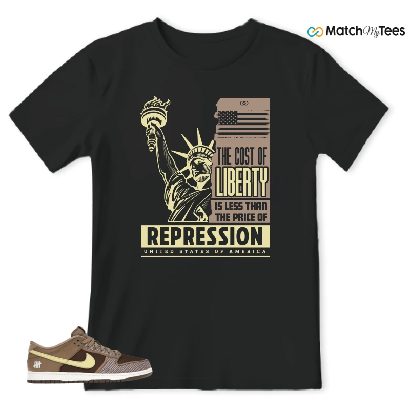 NIKE DUNK LOW UNDEFEATED CANTEEN DUNK VS. AF1 PACK SNEAKER Matching Tees t-shirt