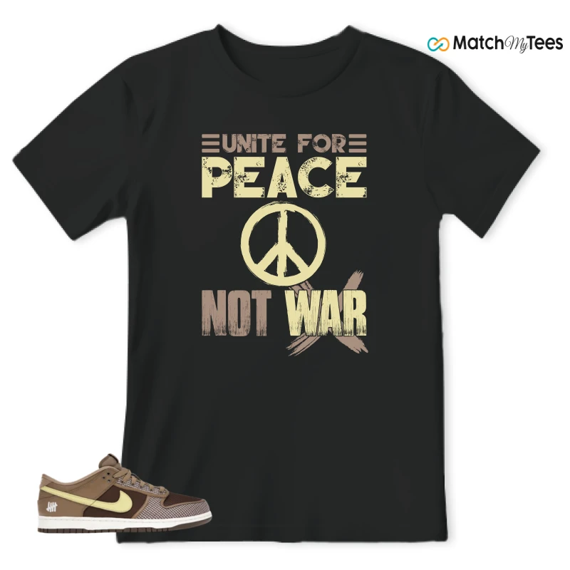 NIKE DUNK LOW UNDEFEATED CANTEEN DUNK VS. AF1 PACK SNEAKER Matching Tees t-shirt