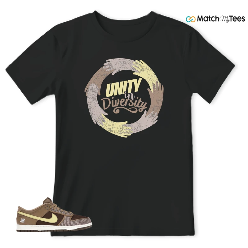NIKE DUNK LOW UNDEFEATED CANTEEN DUNK VS. AF1 PACK SNEAKER Matching Tees t-shirt