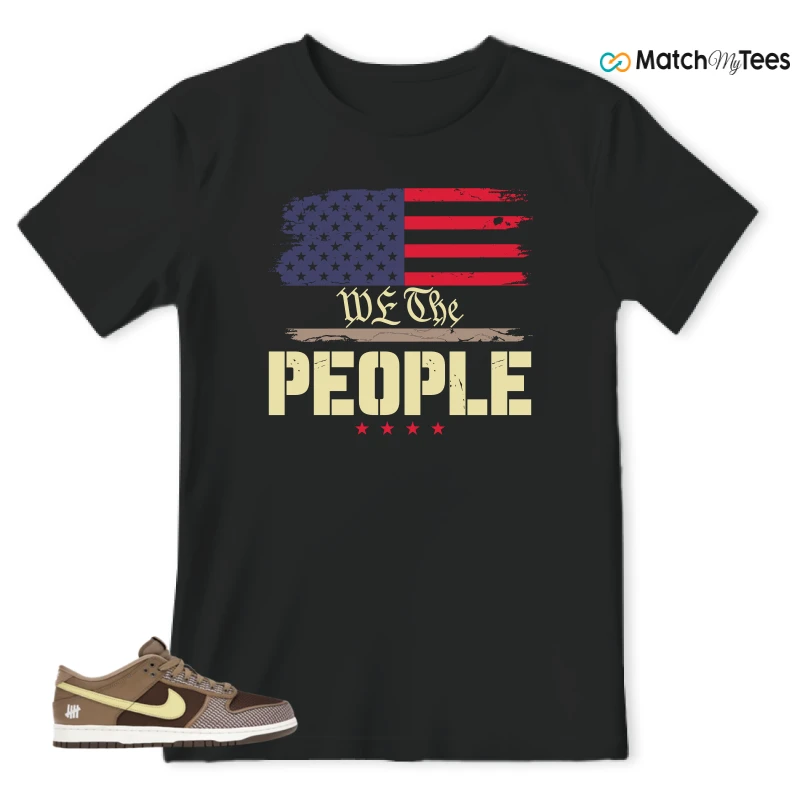NIKE DUNK LOW UNDEFEATED CANTEEN DUNK VS. AF1 PACK SNEAKER Matching Tees t-shirt