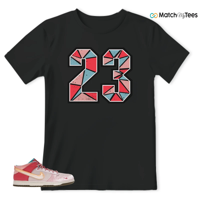 NIKE DUNK MID SOCIAL STATUS FREE LUNCH STRAWBERRY MILK SNEAKER Matching Tees t-shirt