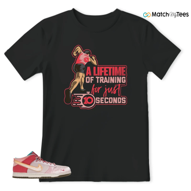 NIKE DUNK MID SOCIAL STATUS FREE LUNCH STRAWBERRY MILK SNEAKER Matching Tees t-shirt