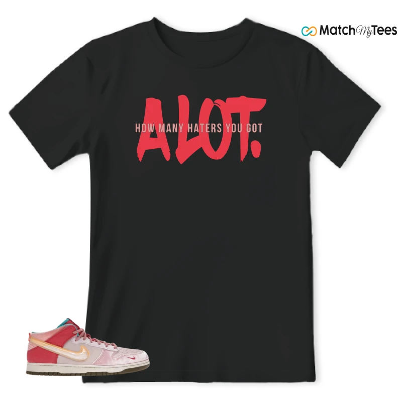 NIKE DUNK MID SOCIAL STATUS FREE LUNCH STRAWBERRY MILK SNEAKER Matching Tees t-shirt