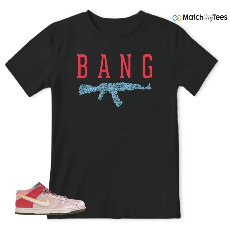 NIKE DUNK MID SOCIAL STATUS FREE LUNCH STRAWBERRY MILK SNEAKER Matching Tees t-shirt