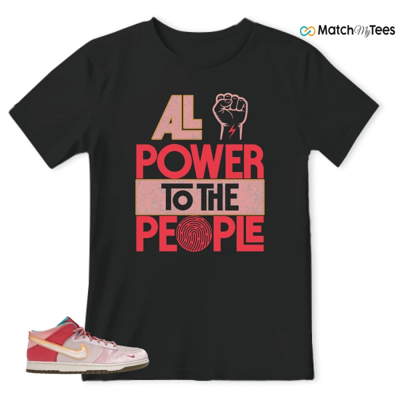 NIKE DUNK MID SOCIAL STATUS FREE LUNCH STRAWBERRY MILK SNEAKER Matching Tees t-shirt