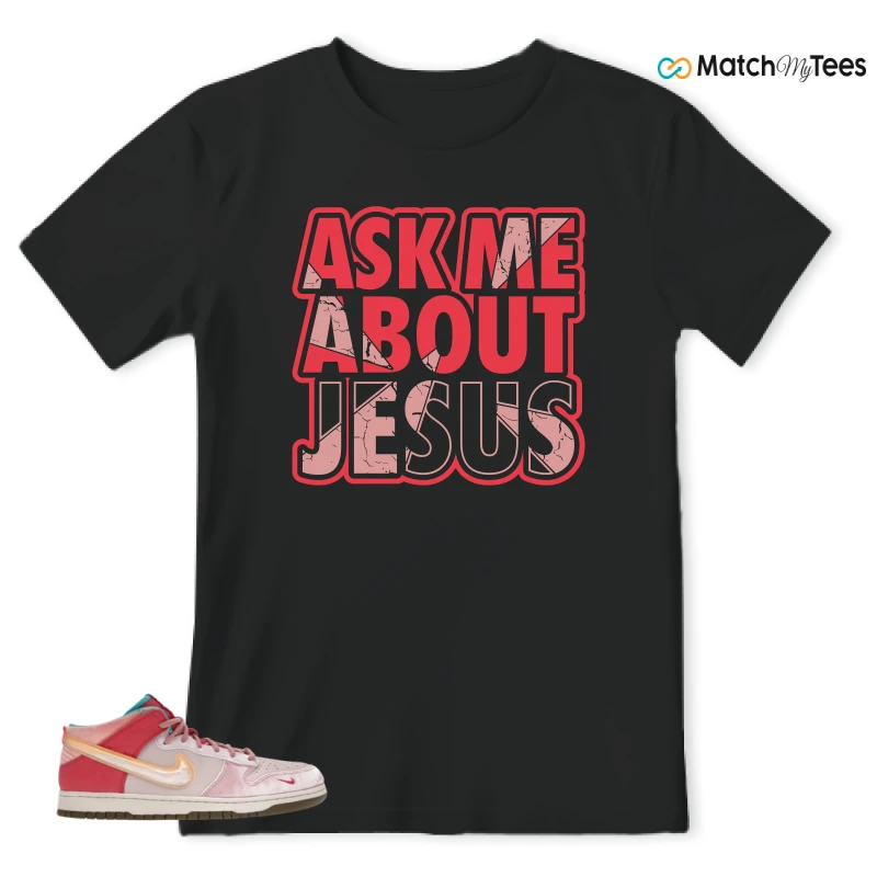 NIKE DUNK MID SOCIAL STATUS FREE LUNCH STRAWBERRY MILK SNEAKER Matching Tees t-shirt