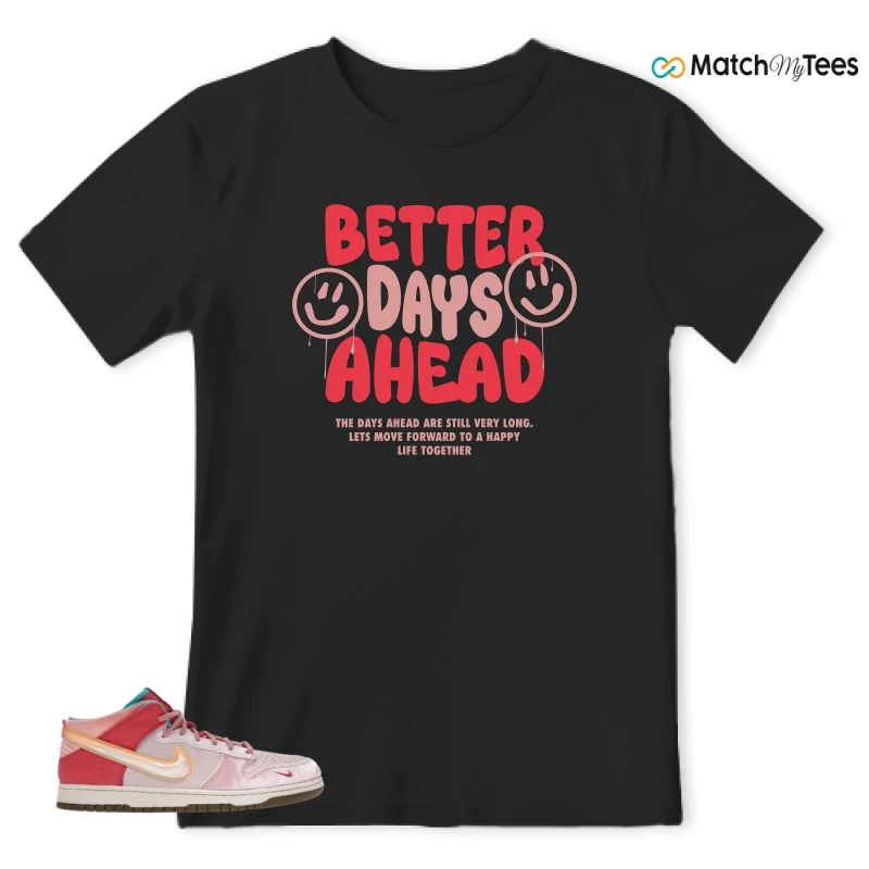 NIKE DUNK MID SOCIAL STATUS FREE LUNCH STRAWBERRY MILK SNEAKER Matching Tees t-shirt