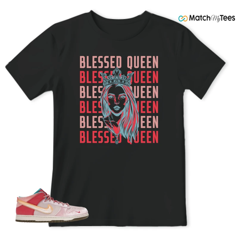 NIKE DUNK MID SOCIAL STATUS FREE LUNCH STRAWBERRY MILK SNEAKER Matching Tees t-shirt