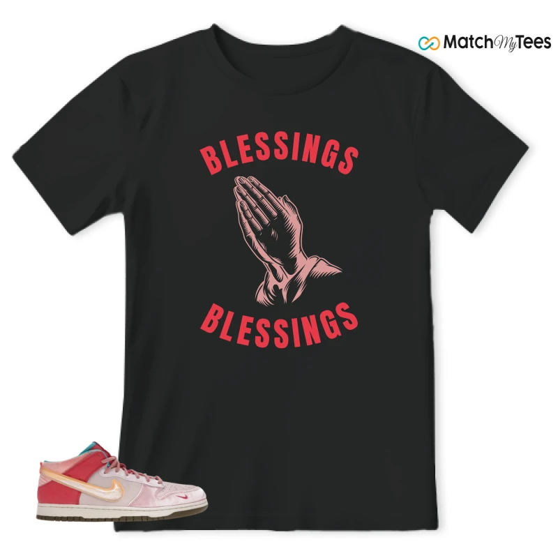 NIKE DUNK MID SOCIAL STATUS FREE LUNCH STRAWBERRY MILK SNEAKER Matching Tees t-shirt