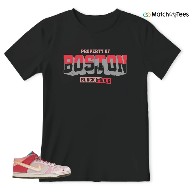NIKE DUNK MID SOCIAL STATUS FREE LUNCH STRAWBERRY MILK SNEAKER Matching Tees t-shirt