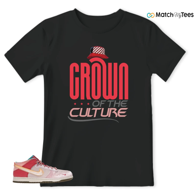 NIKE DUNK MID SOCIAL STATUS FREE LUNCH STRAWBERRY MILK SNEAKER Matching Tees t-shirt