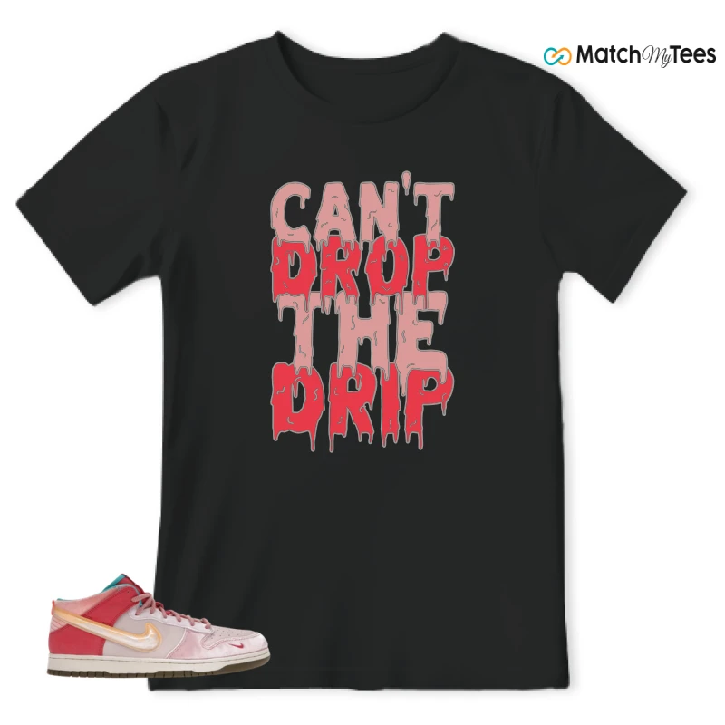 NIKE DUNK MID SOCIAL STATUS FREE LUNCH STRAWBERRY MILK SNEAKER Matching Tees t-shirt