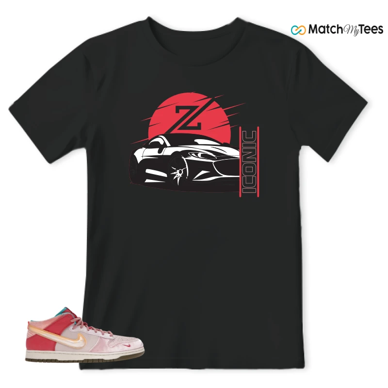 NIKE DUNK MID SOCIAL STATUS FREE LUNCH STRAWBERRY MILK SNEAKER Matching Tees t-shirt