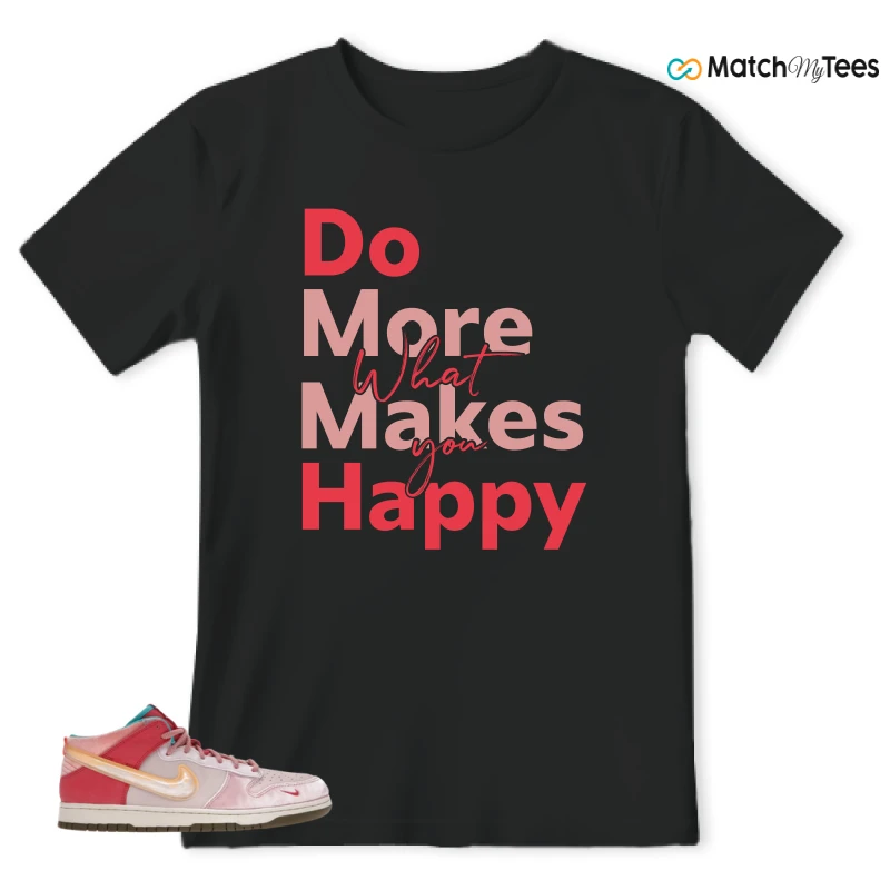 NIKE DUNK MID SOCIAL STATUS FREE LUNCH STRAWBERRY MILK SNEAKER Matching Tees t-shirt