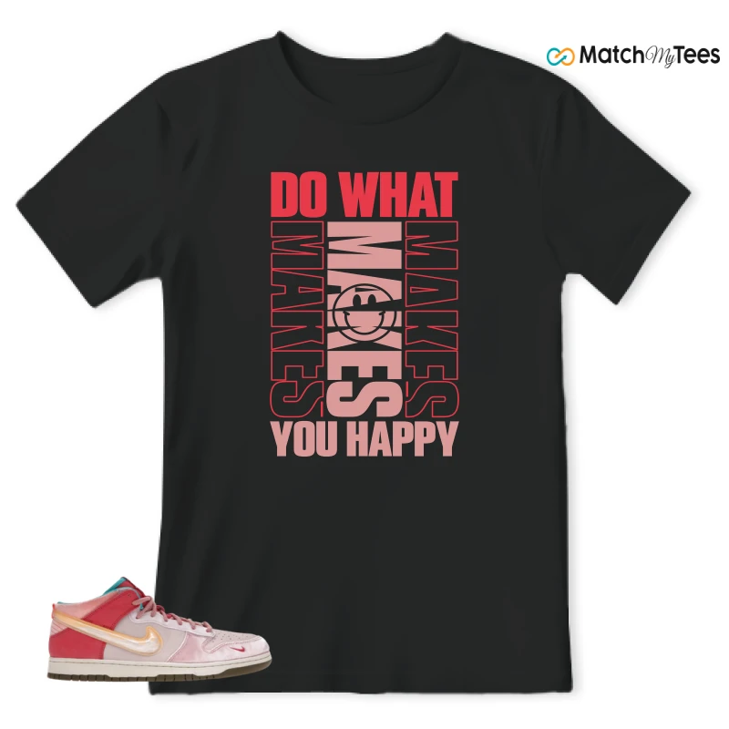 NIKE DUNK MID SOCIAL STATUS FREE LUNCH STRAWBERRY MILK SNEAKER Matching Tees t-shirt
