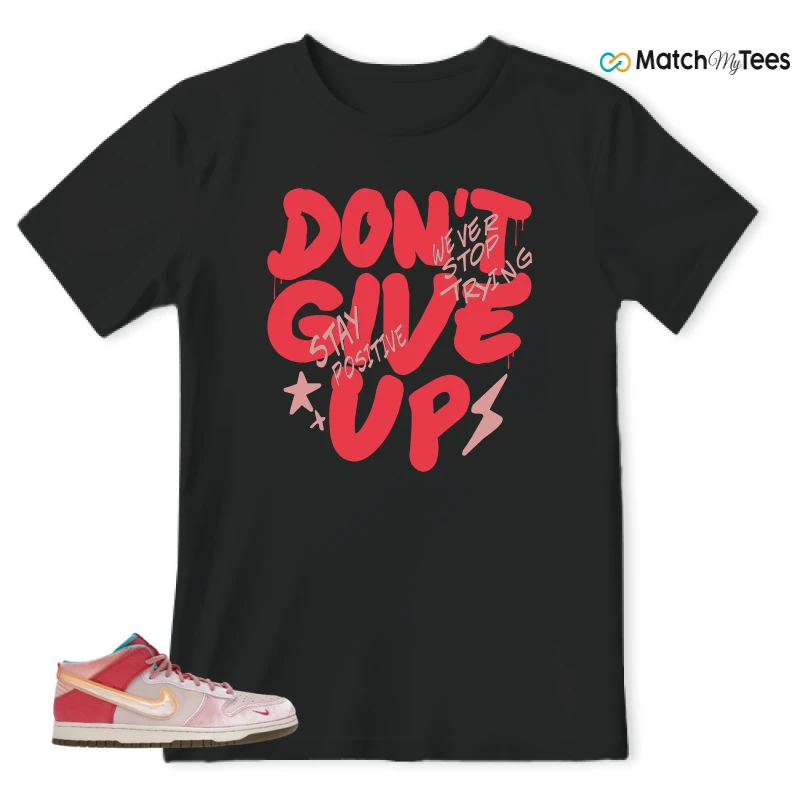 NIKE DUNK MID SOCIAL STATUS FREE LUNCH STRAWBERRY MILK SNEAKER Matching Tees t-shirt