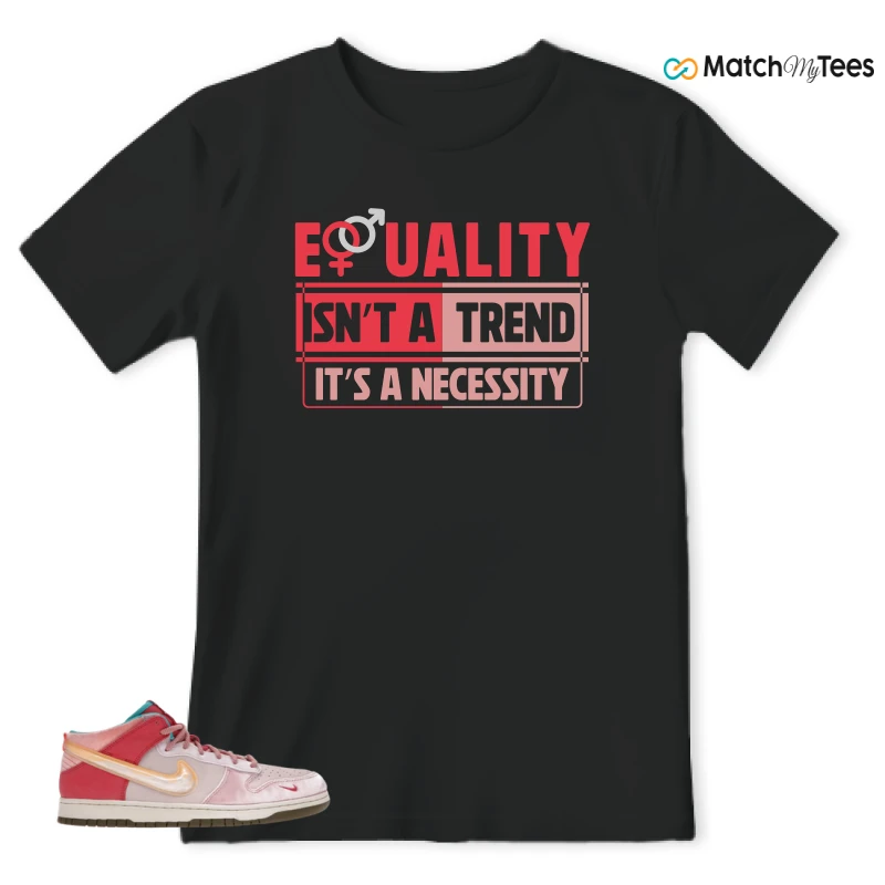 NIKE DUNK MID SOCIAL STATUS FREE LUNCH STRAWBERRY MILK SNEAKER Matching Tees t-shirt