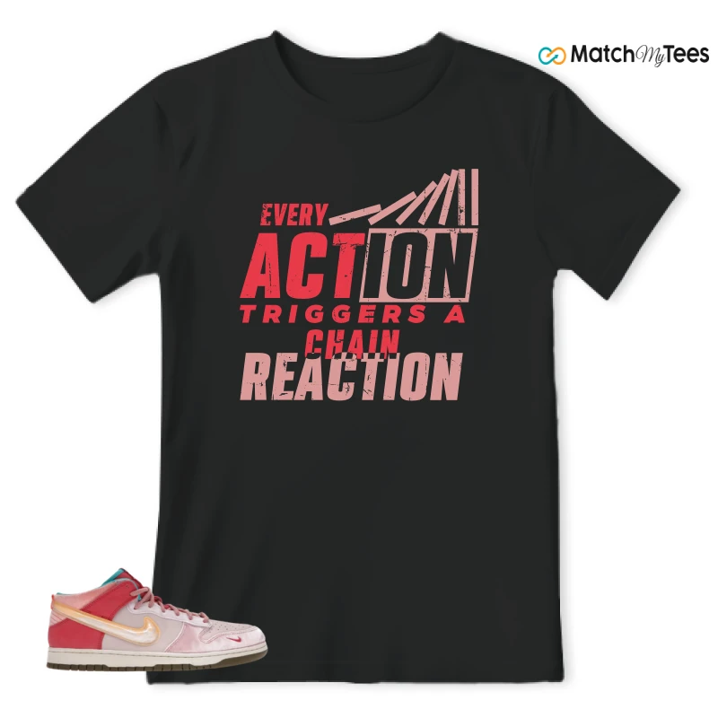 NIKE DUNK MID SOCIAL STATUS FREE LUNCH STRAWBERRY MILK SNEAKER Matching Tees t-shirt
