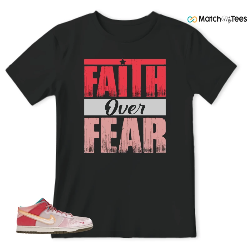 NIKE DUNK MID SOCIAL STATUS FREE LUNCH STRAWBERRY MILK SNEAKER Matching Tees t-shirt