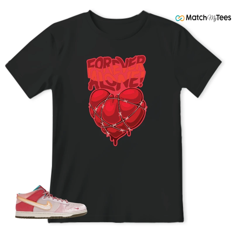 NIKE DUNK MID SOCIAL STATUS FREE LUNCH STRAWBERRY MILK SNEAKER Matching Tees t-shirt