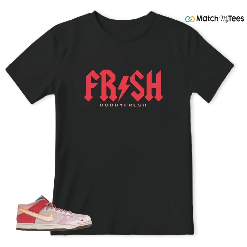 NIKE DUNK MID SOCIAL STATUS FREE LUNCH STRAWBERRY MILK SNEAKER Matching Tees t-shirt