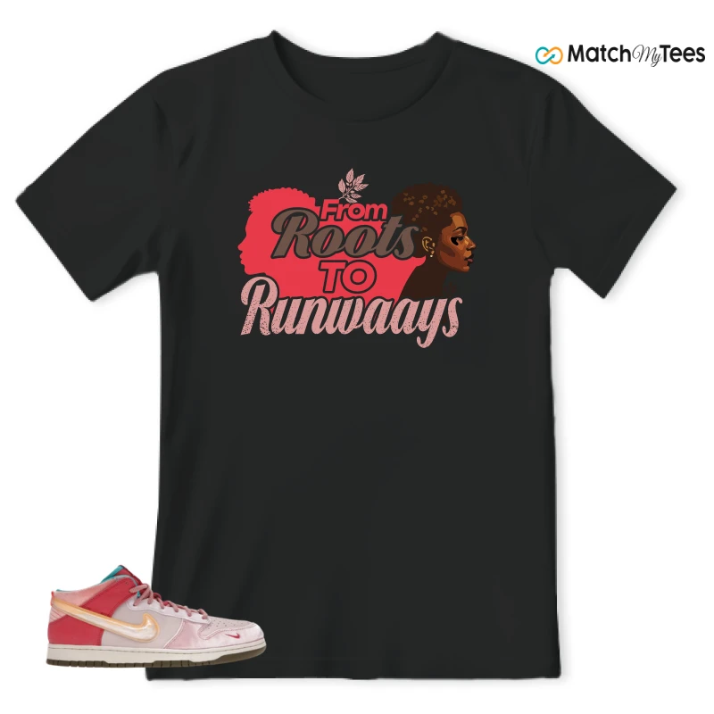 NIKE DUNK MID SOCIAL STATUS FREE LUNCH STRAWBERRY MILK SNEAKER Matching Tees t-shirt