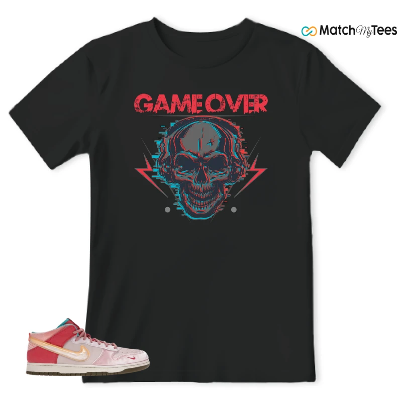 NIKE DUNK MID SOCIAL STATUS FREE LUNCH STRAWBERRY MILK SNEAKER Matching Tees t-shirt