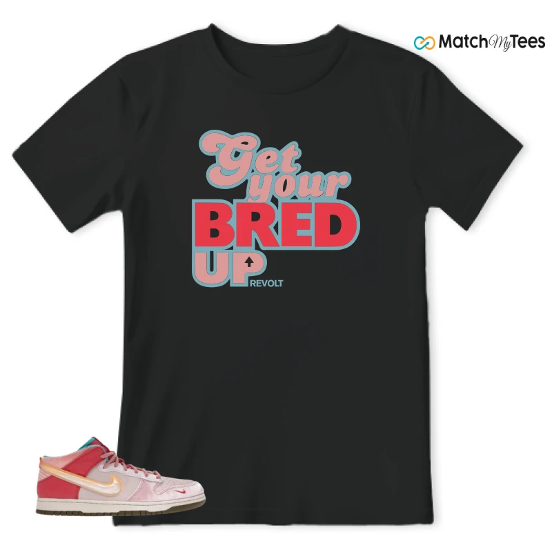 NIKE DUNK MID SOCIAL STATUS FREE LUNCH STRAWBERRY MILK SNEAKER Matching Tees t-shirt