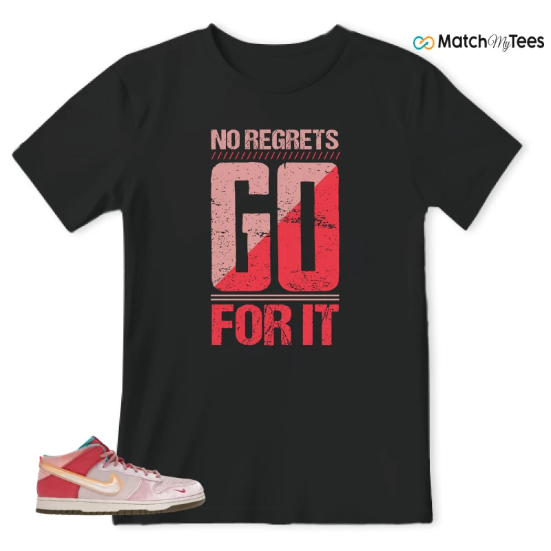 NIKE DUNK MID SOCIAL STATUS FREE LUNCH STRAWBERRY MILK SNEAKER Matching Tees t-shirt