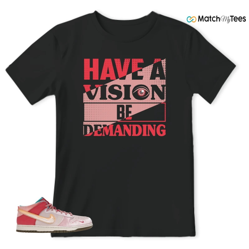 NIKE DUNK MID SOCIAL STATUS FREE LUNCH STRAWBERRY MILK SNEAKER Matching Tees t-shirt