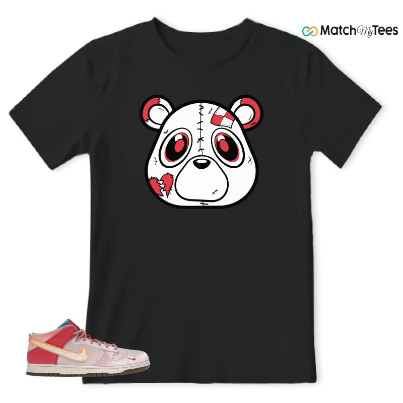 NIKE DUNK MID SOCIAL STATUS FREE LUNCH STRAWBERRY MILK SNEAKER Matching Tees t-shirt