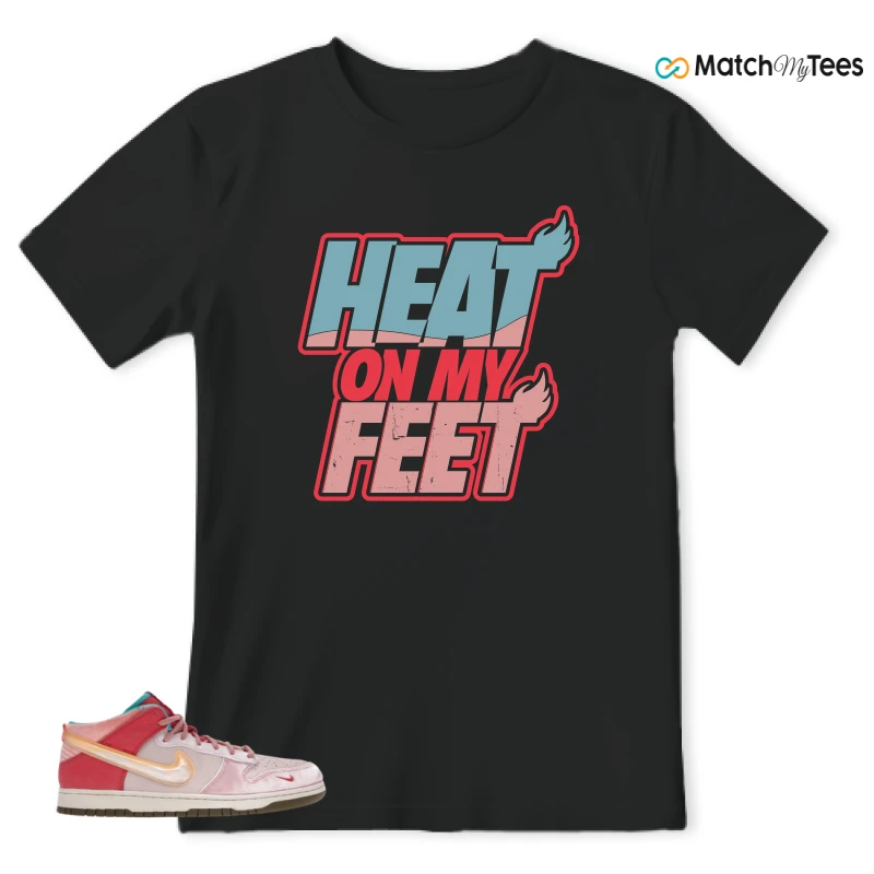 NIKE DUNK MID SOCIAL STATUS FREE LUNCH STRAWBERRY MILK SNEAKER Matching Tees t-shirt